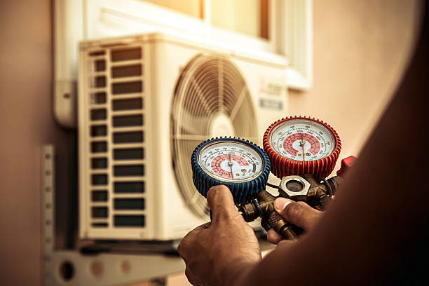 Professional Hvac technician working in Salisbury, NC